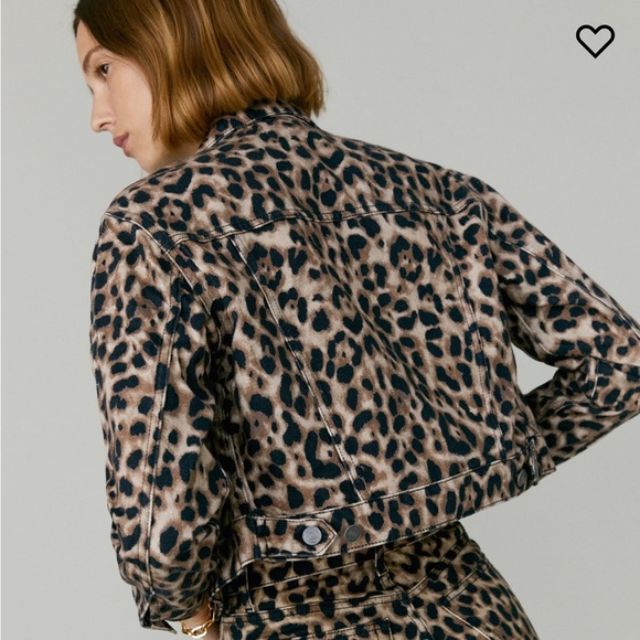 Reformation Cora Leopard Jean Jacket - Picture 2 of 6